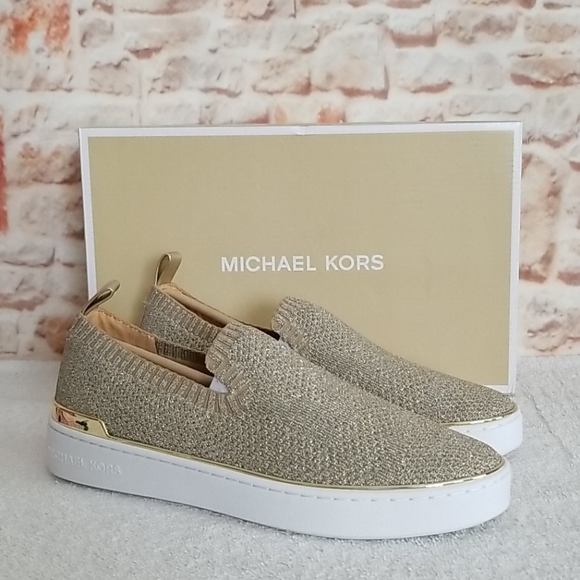 michael kors skyler slip on gold